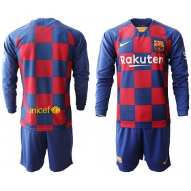 Camisolas de futebol FC Barcelona Criança Equipamento Principal 2019/20 Manga Comprida